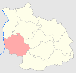 Яновский уезд на карте