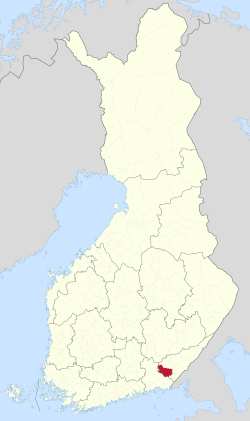 Location of Luumäki in Finland
