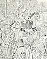 Bohémiens en marche (quinzième siècle). Fragment d'une ancienne tapisserie du château d'Effiat, communiqué par M. A. Jubinal.