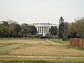 Marine One on the ground at the White House South Lawn