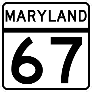 <span class="mw-page-title-main">Maryland Route 67</span> State highway in Washington County, Maryland, US, known as Rohrersville Rd