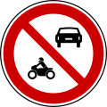 No motor vehicles