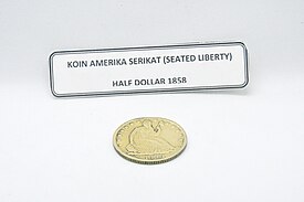 Koin Patung Liberty Duduk 0,5 Dolar