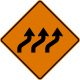 Triple lane shift (right -> left)