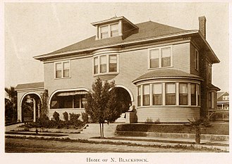 J. Nehemiah Blackstock House, 109 W. Avenue 54, Los Angeles (demolished), around the corner from Mabel Dunn's house Mabel Blackstock Dunn house.jpg