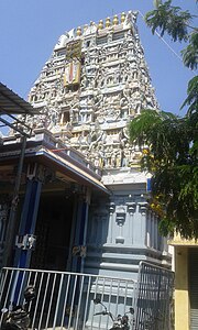Image of the gateway tower, the gopuram Madhavaperumal temple 2.jpg