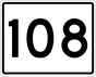 State Route 108 маркер