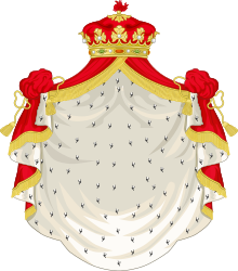 Manto y corona de un Grande de España // Mantle and coronet of a en:Grandee of Spain
