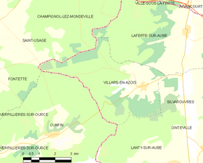 Poziția localității Villars-en-Azois