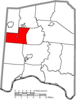 Location of Wayne Township in Adams County