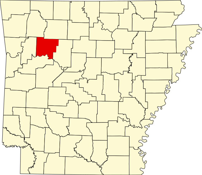 صورة:Map of Arkansas highlighting Johnson County.svg