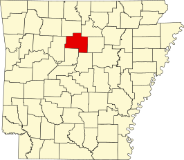 Locatie van Van Buren County in Arkansas