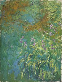 Irises Monet - Irises by the Pond, 1914-1917.jpg