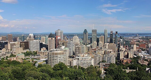 View of Montreal's skyline