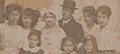 Mr. Cohen, his German wife, and children, Paradesi Jews of Madras