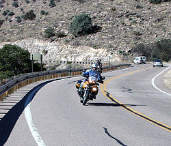 The Catalina Highway is a common destination for motorcyclists. Mtlemmon600.jpg