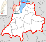 Location of the municipality of Mullsjö