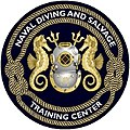 The school logo for the Naval Diving and Salvage Training Center (NDSTC) at "Naval Support Activity Panama City" in "Panama City, FL".