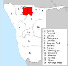 Namibia 14 regions-numbered-oshikoto.svg