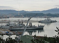 Decommissioned Ardito and Audace in La Spezia on 5 December 2009.