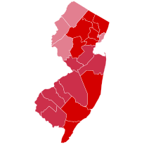New Jerseyn presidentinvaalien tulokset piirikunnan mukaan, 1920.svg