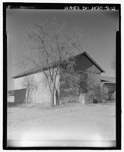 File:Northeast elevation - J A Ranch Headquarters, Corrals, Paloduro, Armstrong County, TX HABS tx-3530-D-2.tif