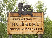 A welcome sign in Norway using the Exocet font Numedal.jpg