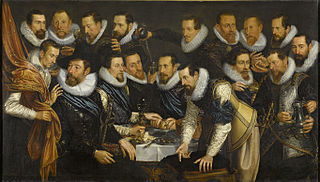 Officers and other civic guardsmen of the XIth District of Amsterdam, under the command of Captain Geurt Dircksz van Beuningen and Lieutenant Pieter Martensz Hoeffijser