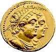 Oktadrachmon Ptolemaios II Arsinoe II.jpg