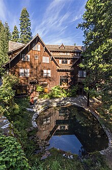 The Chateau from the entrance drive Oregon Caves Chateau OR1.jpg