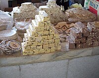 Halva on display in Samarkand, Uzbekistan