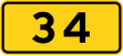 Danish national road number sign