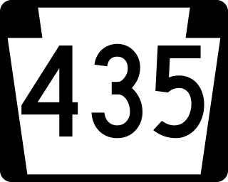 <span class="mw-page-title-main">Pennsylvania Route 435</span> State highway in Pennsylvania, US