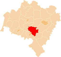Powiat świdnicki (rödmarkerat) i Nedre Schlesiens vojvodskap.