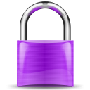Purple padlock