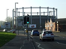 The gas holder in Paisley Paisley gas holder - geograph.org.uk - 686555.jpg