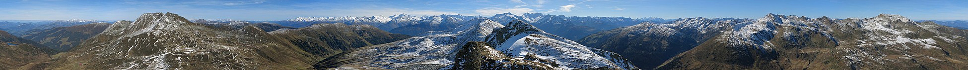 Panorama vom Tristkopf (Kitzbüheler Alpen)