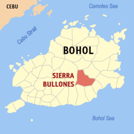 Kaart van Sierra Bullones