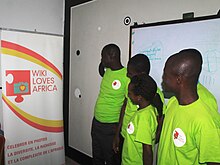 Volunteers and team members of Wiki Loves Africa in Côte d'Ivoire