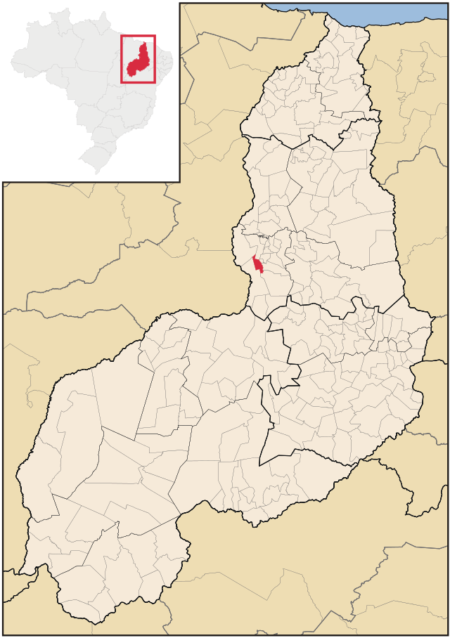 Localização de Angical do Piauí no Piauí