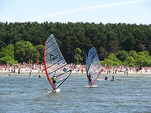 Pirita-strand in de zomer