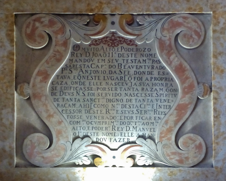 File:Placa na Igreja de Santo António à Sé 02.png