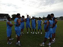 Practise session of U19 players