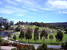 Port Arthur Prison Colony, site of the Port Arthur massacre Port arthur outside.jpg