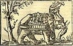 Thumbnail for File:Porus's elephant cavalry, Cosmographia (1544).jpg