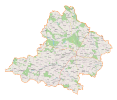 Mapa lokalizacyjna powiatu jędrzejowskiego