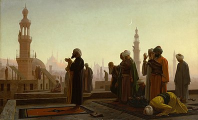 La Prière au Caire (1865), Kunsthalle de Hambourg.