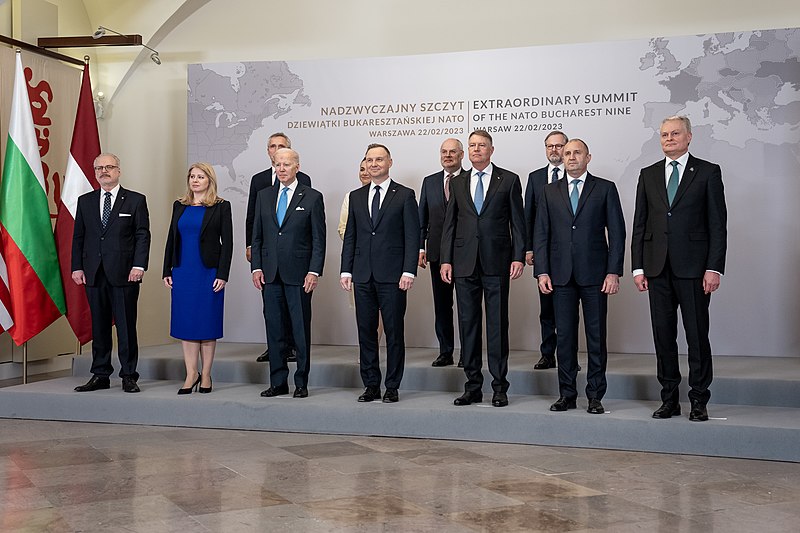 File:President Biden Bucharest Nine in Warsaw, Poland - 2023.jpg