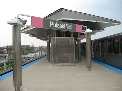 How to get to Pulaski Station CTA Pink Line with public transit - About the place