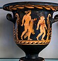 Python - RFVP 2-267 - Dionysos and Papposilen - two draped youths - Benevento MdS 613 S - 03